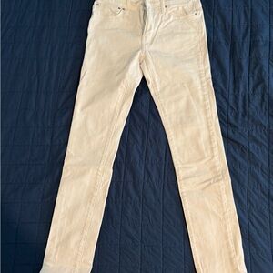 J. Crew White Flex Jeans